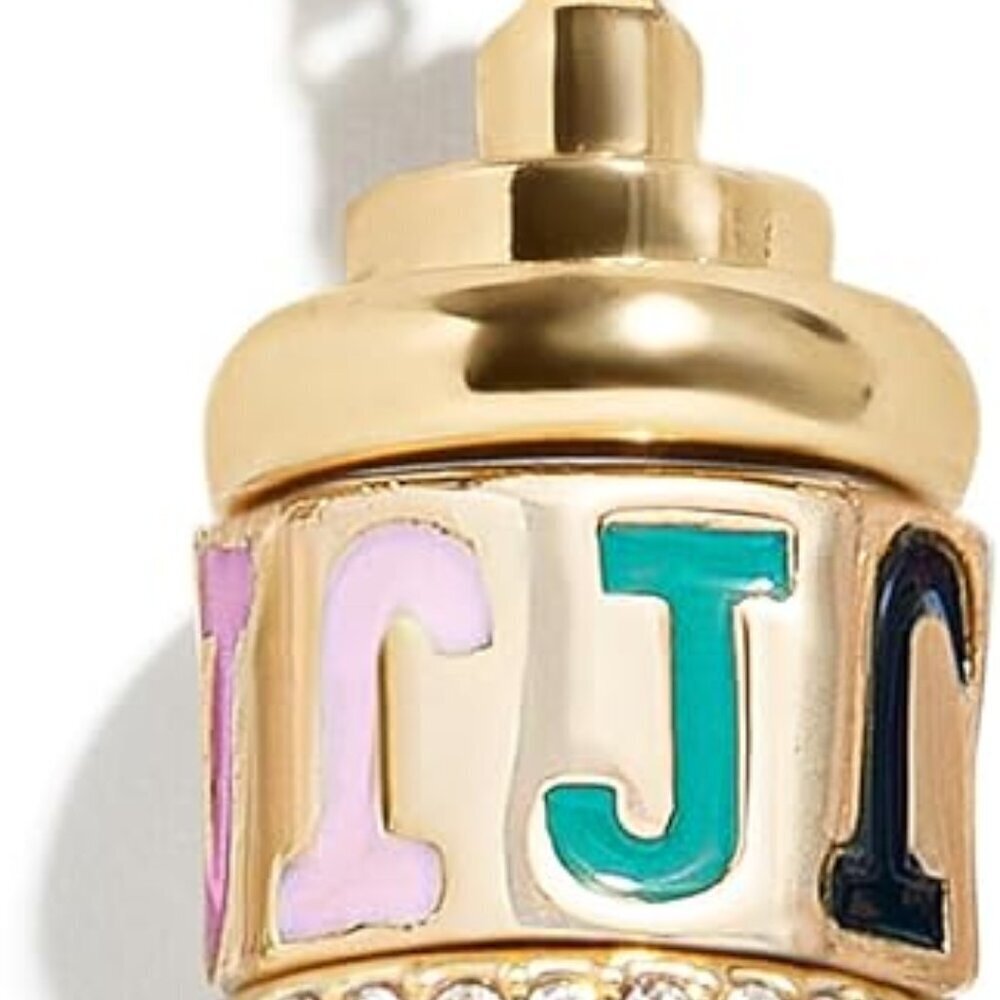 Women's Brass Enamel Initial Spinner Charm Necklace 24" Personalized Gift